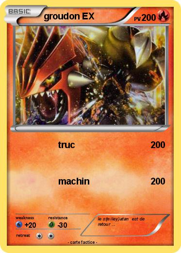 Pokemon groudon EX