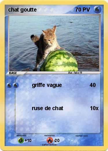 Pokemon chat goutte