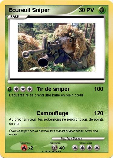 Pokemon Ecureuil Sniper
