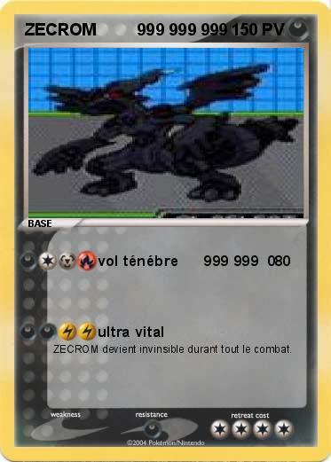 Pokemon ZECROM         999 999 999