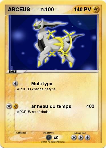 Pokemon ARCEUS       n.100