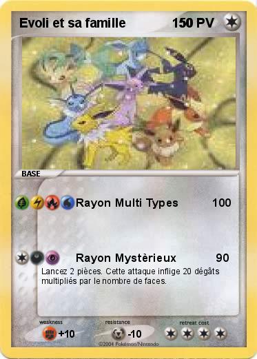 Pokemon Evoli et sa famille             150
