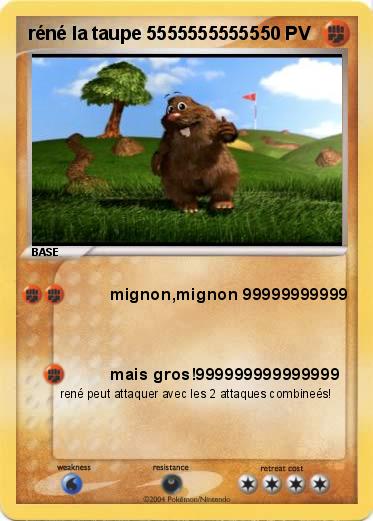 Pokemon réné la taupe 55555555555