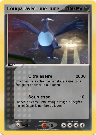 Pokemon Lougia  avec  une  lune