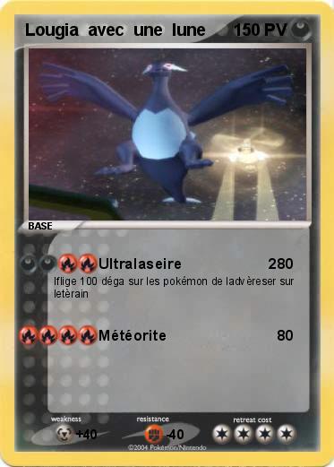 Pokemon Lougia  avec  une  lune