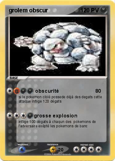 Pokemon grolem obscur