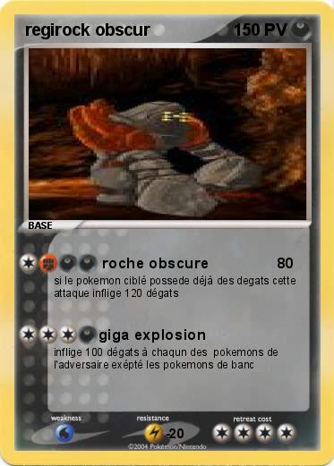 Pokemon regirock obscur
