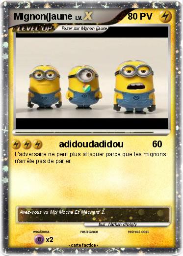 Pokemon Mignon(jaune