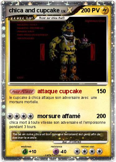 Pokemon chica and cupcake