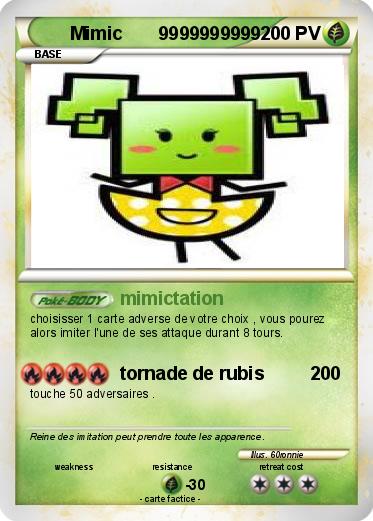 Pokemon Mimic       9999999999
