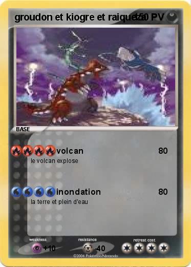 Pokemon groudon et kiogre et raiqueza