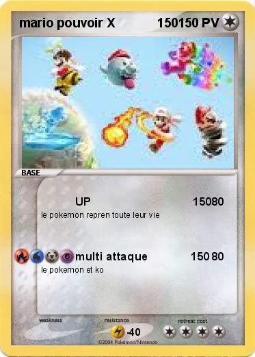 Pokemon mario pouvoir X            150