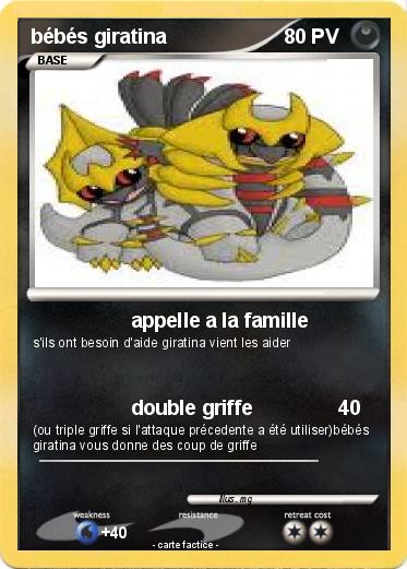 Pokemon bébés giratina