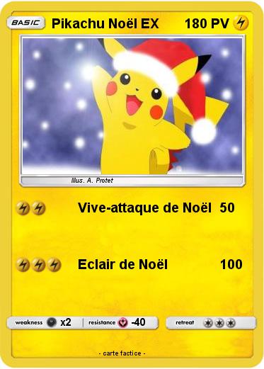 Pokemon Pikachu Noël EX