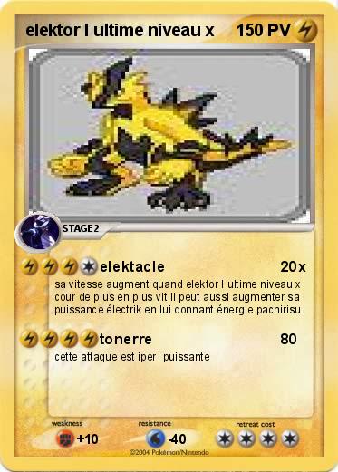Pokemon elektor l ultime niveau x