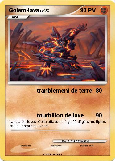Pokemon Golem-lava