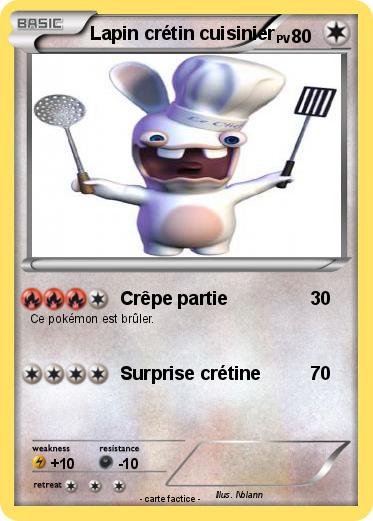 Pokemon Lapin crétin cuisinier