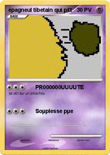 Pokemon épagneul tibetain qui p£t