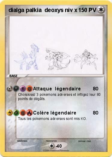 Pokemon dialga palkia  deoxys niv x