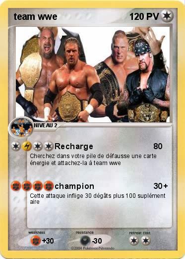 Pokemon team wwe