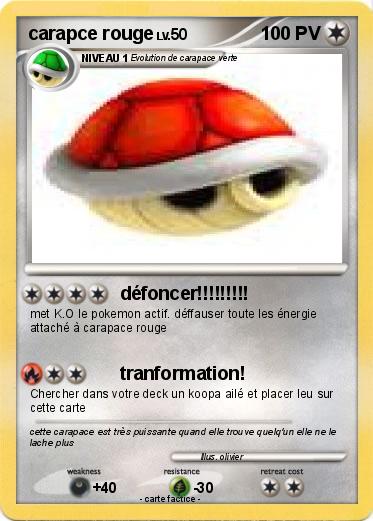 Pokemon carapce rouge