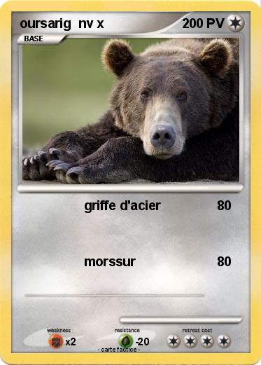 Pokemon oursarig  nv x