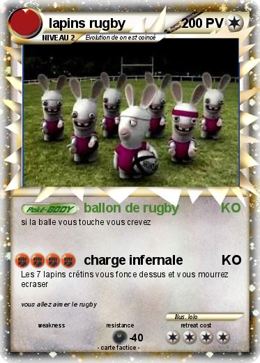 Pokemon lapins rugby