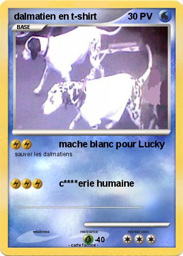 Pokemon dalmatien en t-shirt