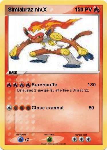 Pokemon Simiabraz niv.X