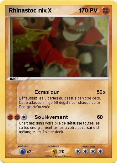 Pokemon Rhinastoc niv.X                 1