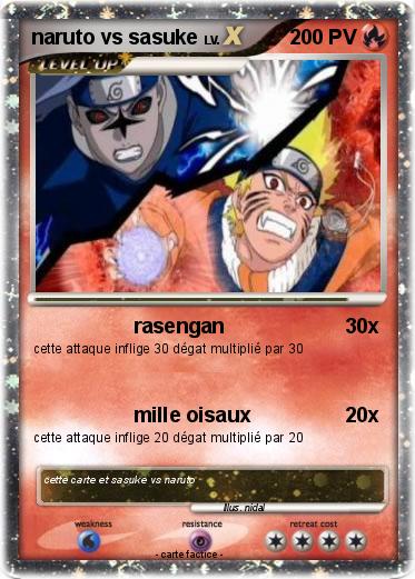 Pokemon naruto vs sasuke