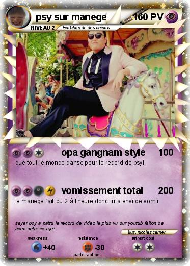 Pokemon psy sur manege