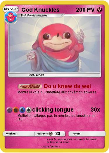 Pokemon God Knuckles