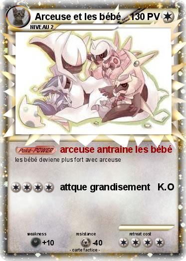 Pokemon Arceuse et les bébé