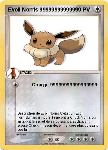 Pokemon Evoli Norris 99999999999999