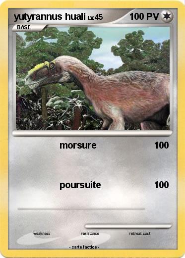 Pokemon yutyrannus huali