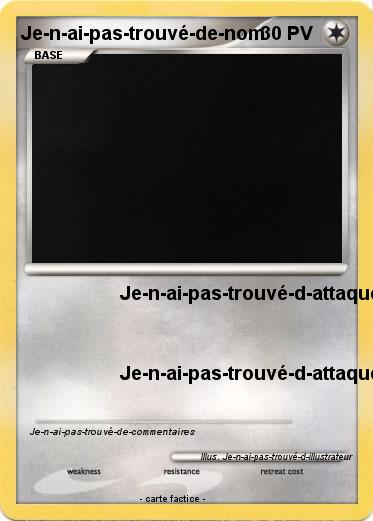 Pokemon Je-n-ai-pas-trouvé-de-nom
