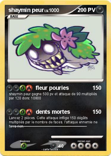 Pokemon shaymin peur