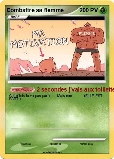 Pokemon Combattre sa flemme