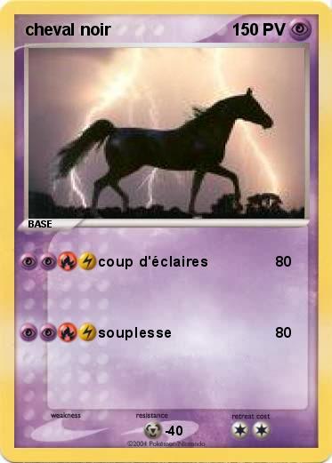 Pokemon cheval noir