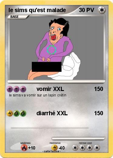 Pokemon le sims qu'est malade