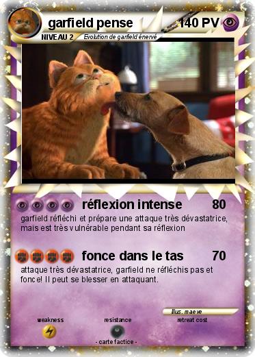 Pokemon garfield pense