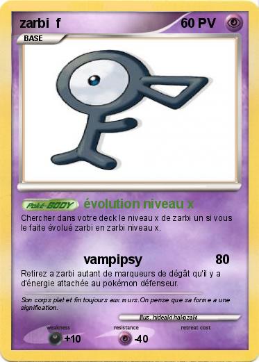 Pokemon zarbi  f