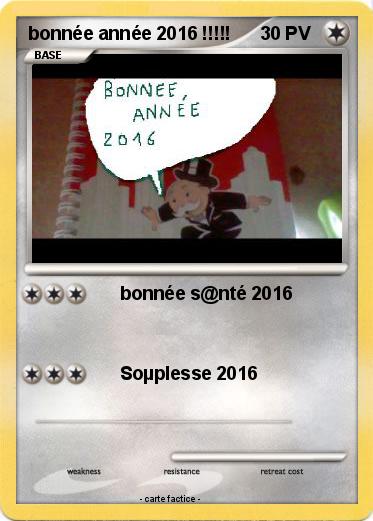 Pokemon bonnée année 2016 !!!!!