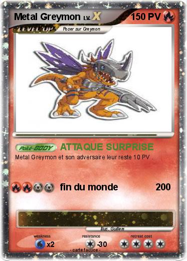 Pokemon Metal Greymon