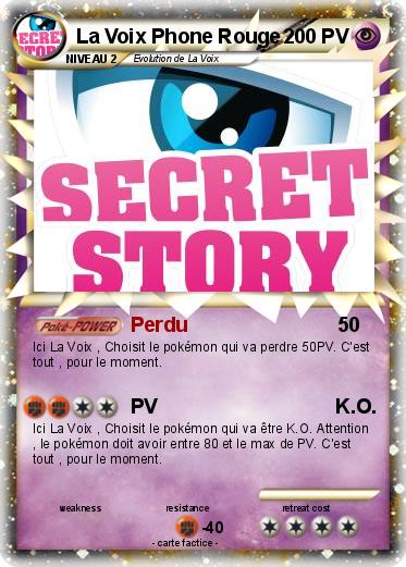 Pokemon La Voix Phone Rouge