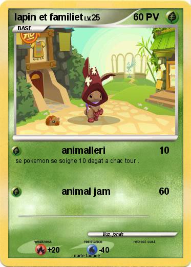 Pokemon lapin et familiet