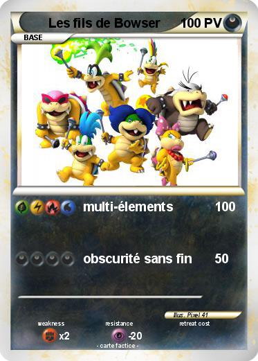 Pokemon Les fils de Bowser