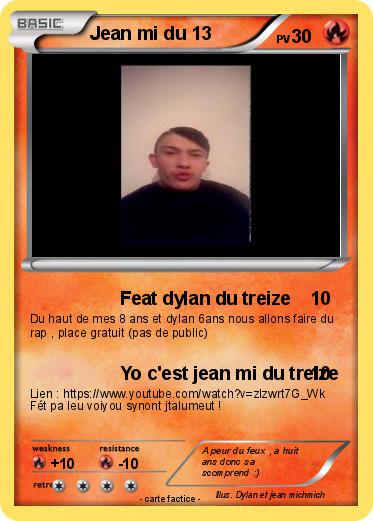 Pokemon Jean mi du 13