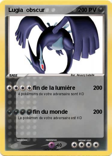 Pokemon Lugia  obscur